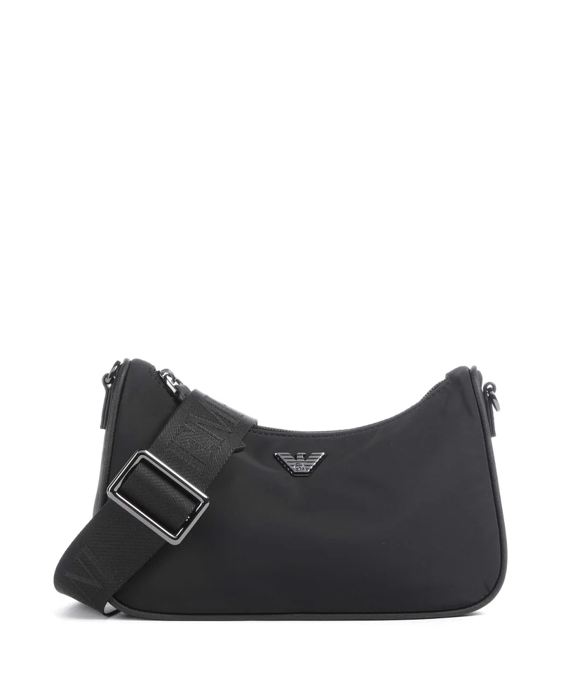 Emporio Armani Nylon Recycled Crossover väska black beauty