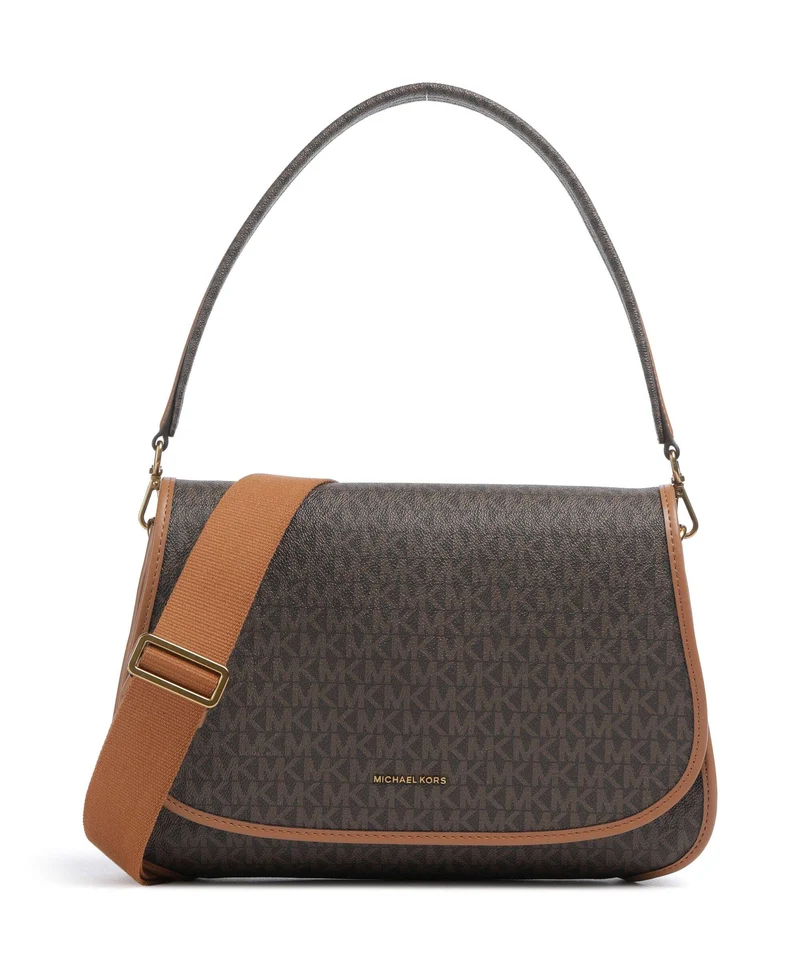 Michael Kors Holmes Medium Axelremsväska brown/acorn