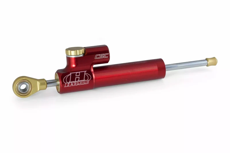 HYPERPRO STEER DAMPER 75MM CSC MAD RED DS-075R-NL1
