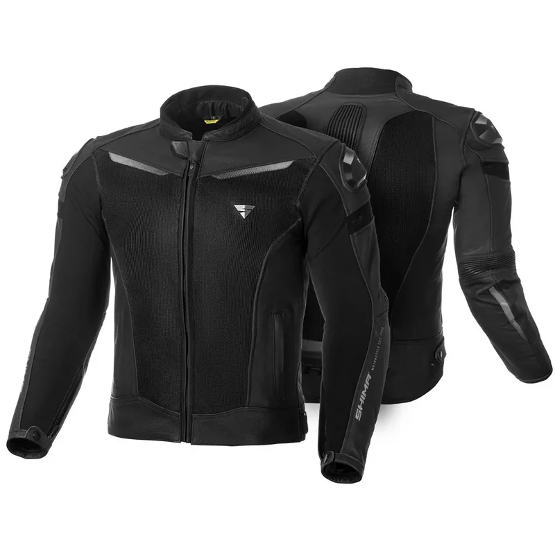 Shima Mc-Skinnjacka Piston Svart