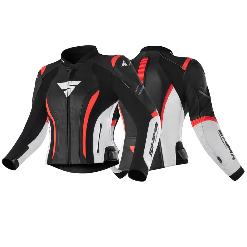 Shima Mc-Skinnjacka Miura 2.0 Svart /Vit /Röd