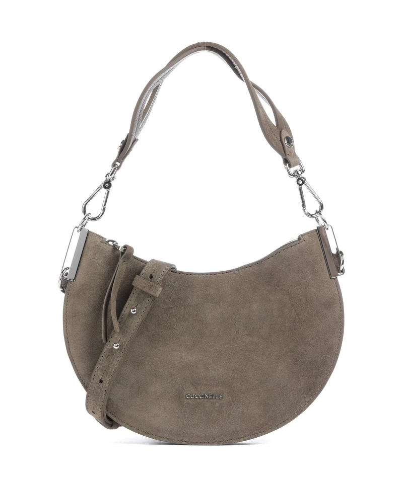 Coccinelle Sunup Suede Axelremsväska fango