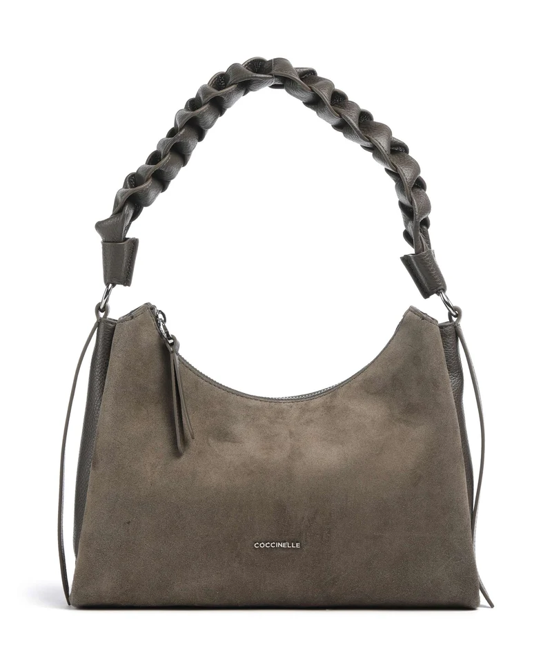 Coccinelle Boheme Suede Axelremsväska fango