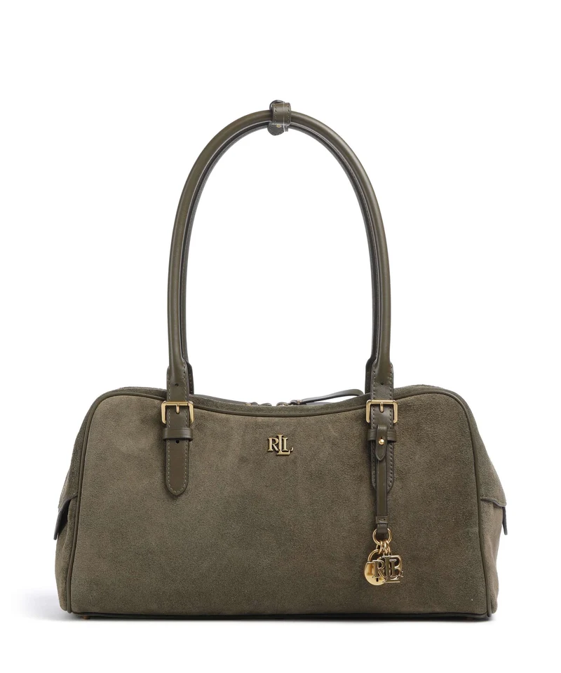 Lauren Ralph Lauren Marcy Large Axelremsväska botanic green