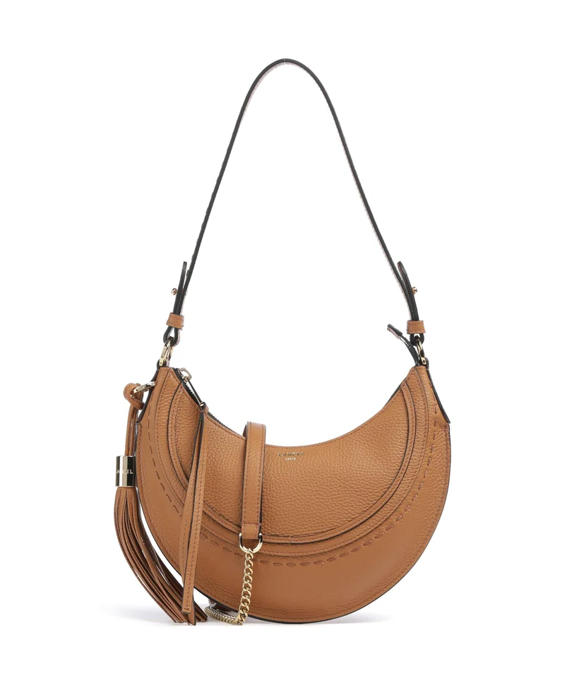 Lancel Hobohème S Axelremsväska camel