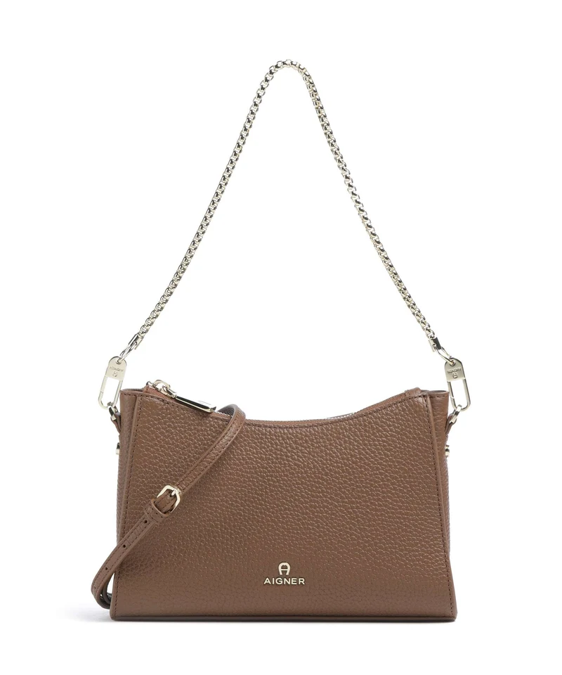 Aigner Ivy S Axelremsväska saddle brown
