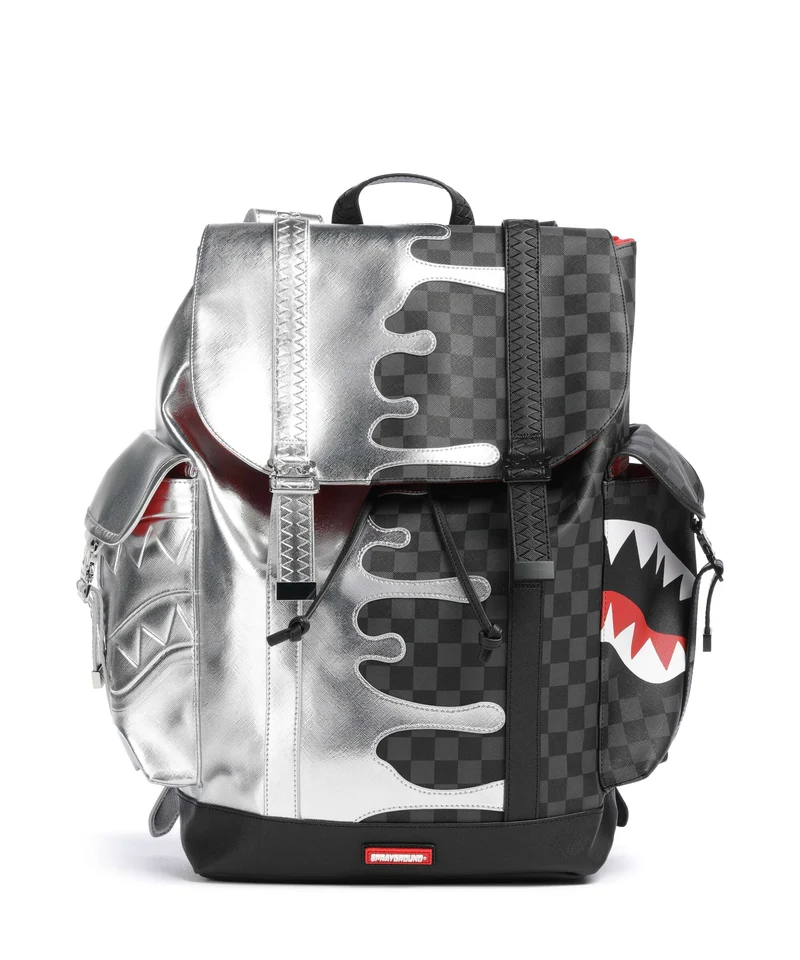 Sprayground Silver Side Drip Monte Carlo Ryggsäck black/silver