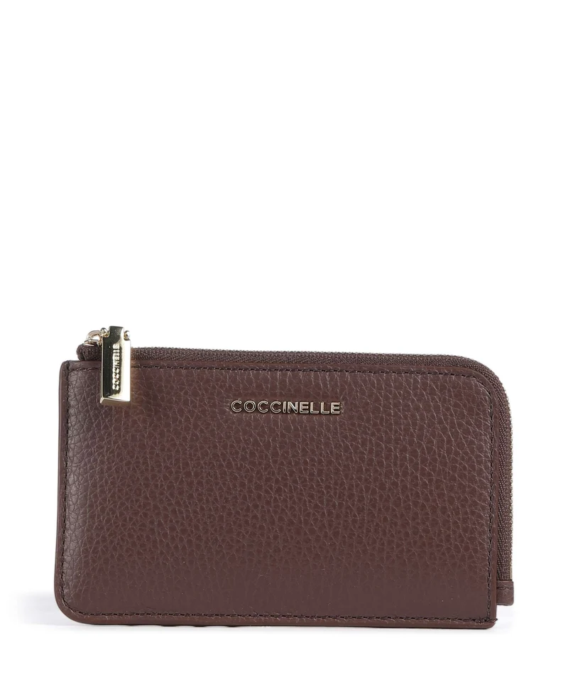 Coccinelle Metallic Soft Korthållare berry