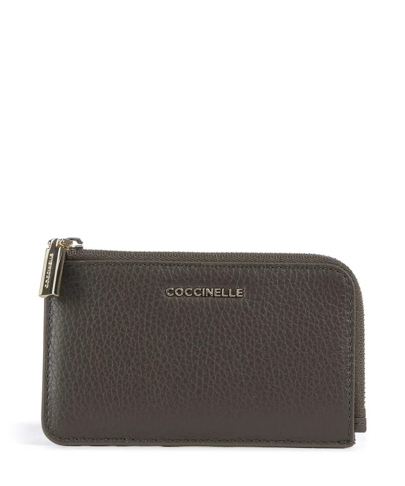 Coccinelle Metallic Soft Korthållare fango