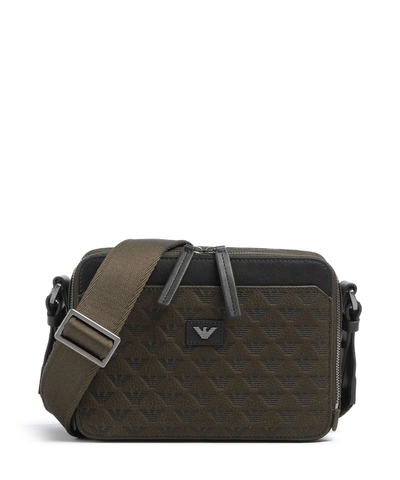 Emporio Armani Special Minorca Crossover väska dark olive