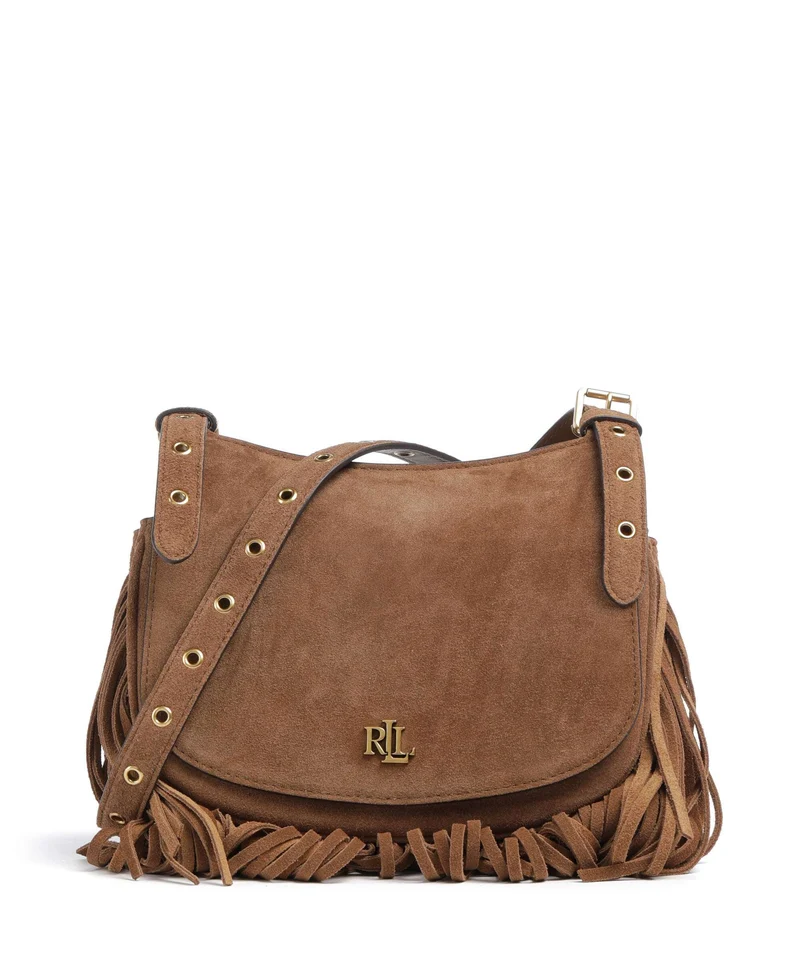 Lauren Ralph Lauren Marcy Medium Crossover väska light tobacco