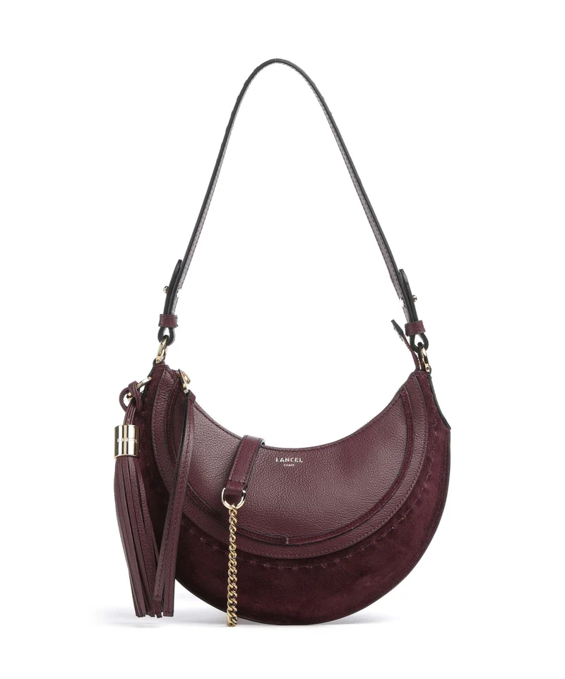 Lancel Hobohème S Axelremsväska cassis