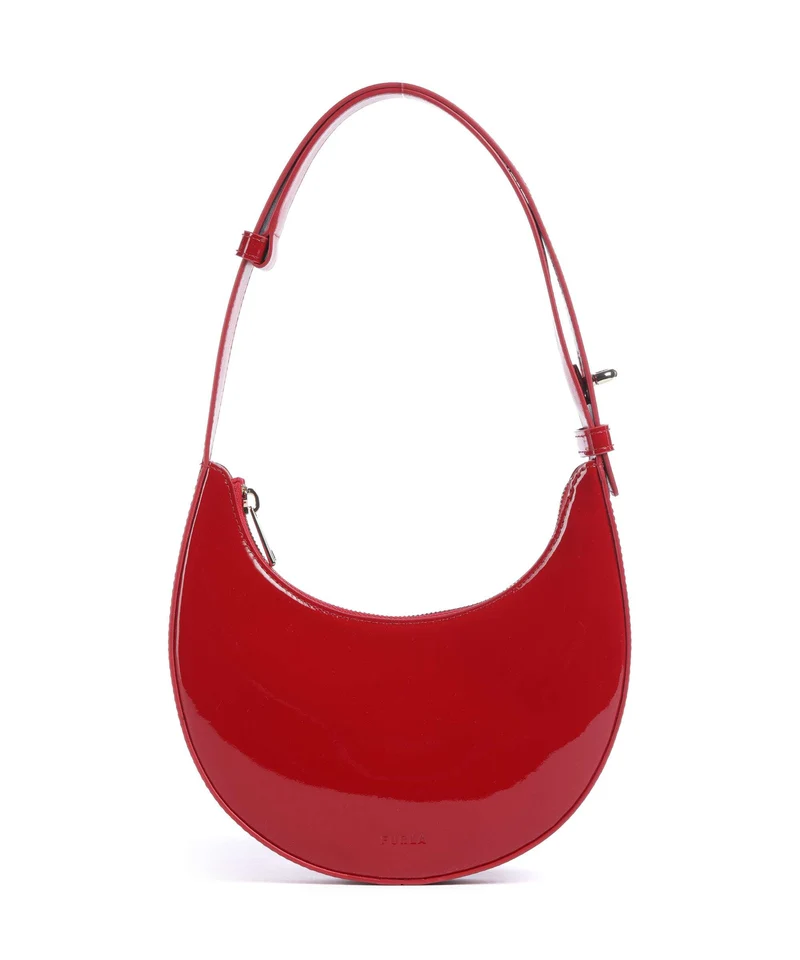 Furla Delizia Mini Axelremsväska rosso