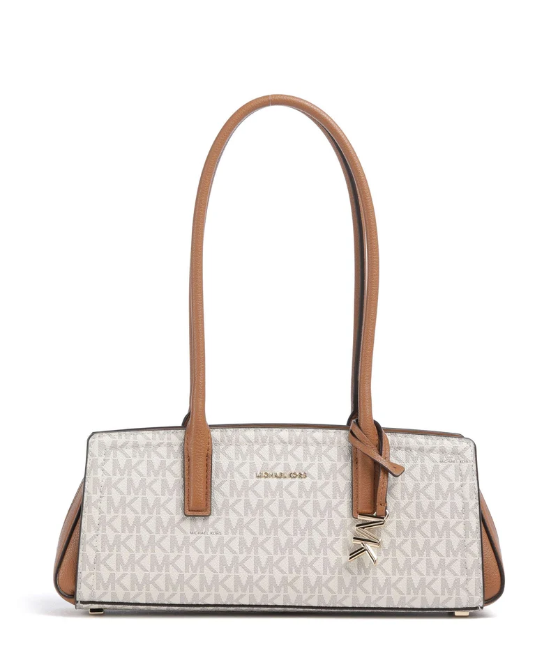 Michael Kors Laila Small Axelremsväska vanilla/acorn