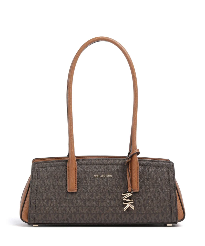 Michael Kors Laila Small Axelremsväska brown/acorn