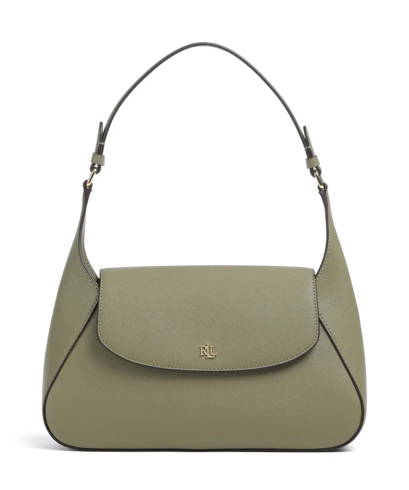Lauren Ralph Lauren Schylar Medium Axelremsväska sage green