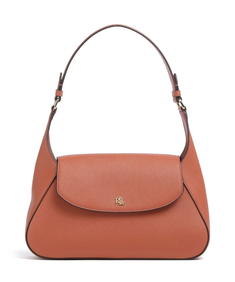 Lauren Ralph Lauren Schylar Medium Axelremsväska red terracotta