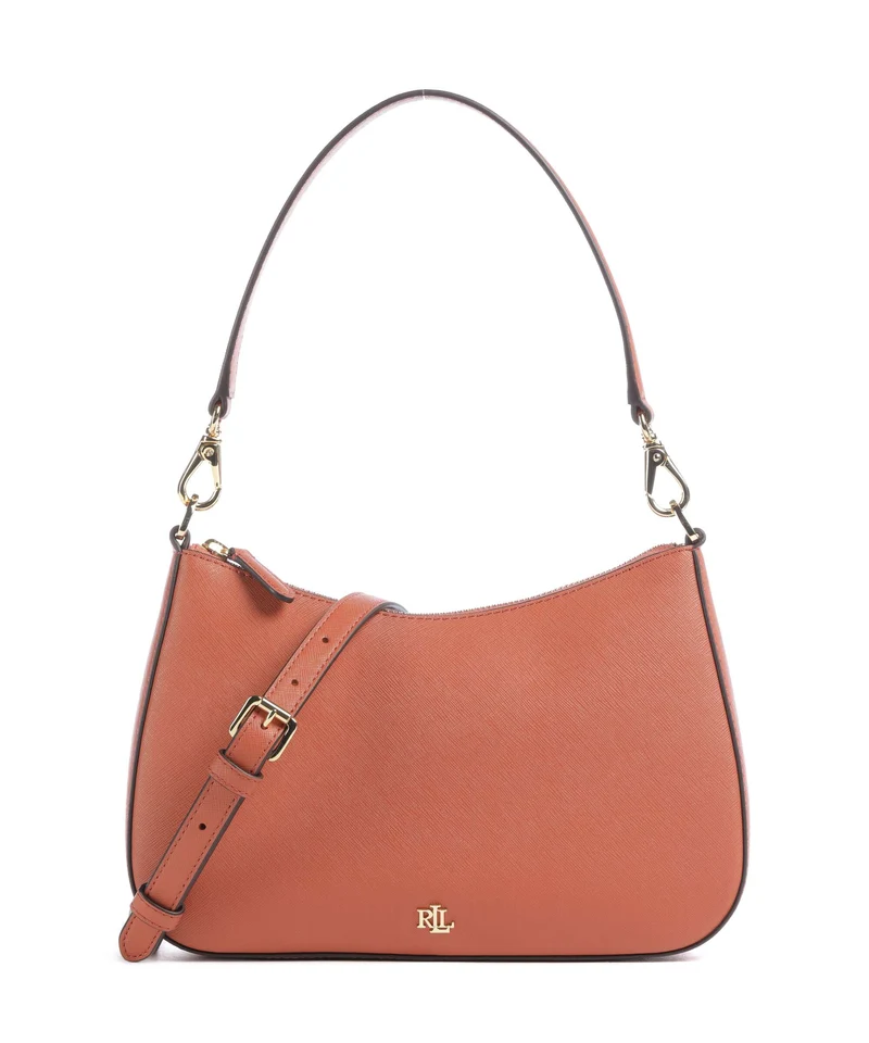 Lauren Ralph Lauren Danni 26 Axelremsväska red terracotta