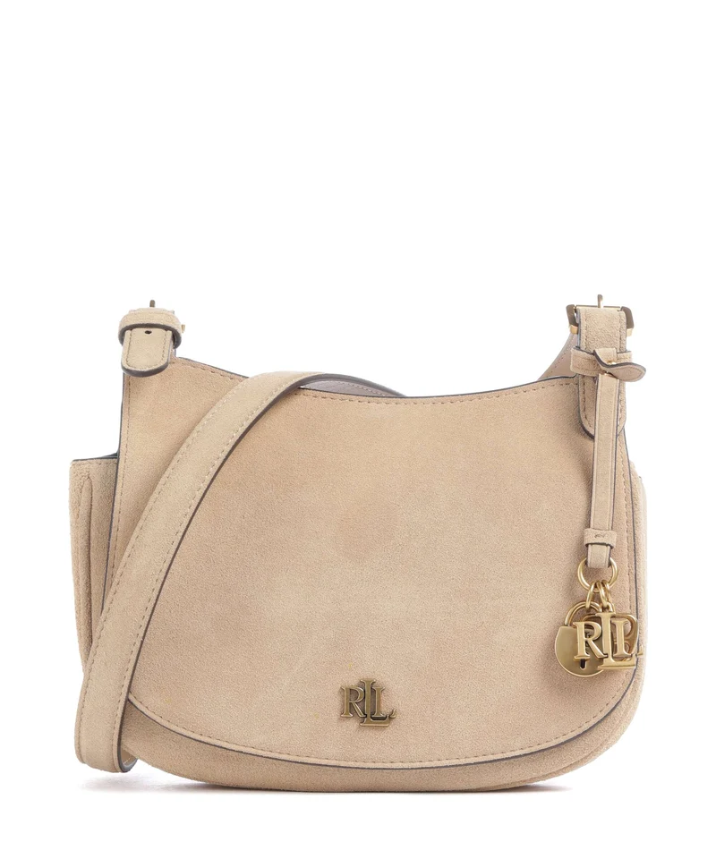 Lauren Ralph Lauren Marcy Medium Crossover väska tan