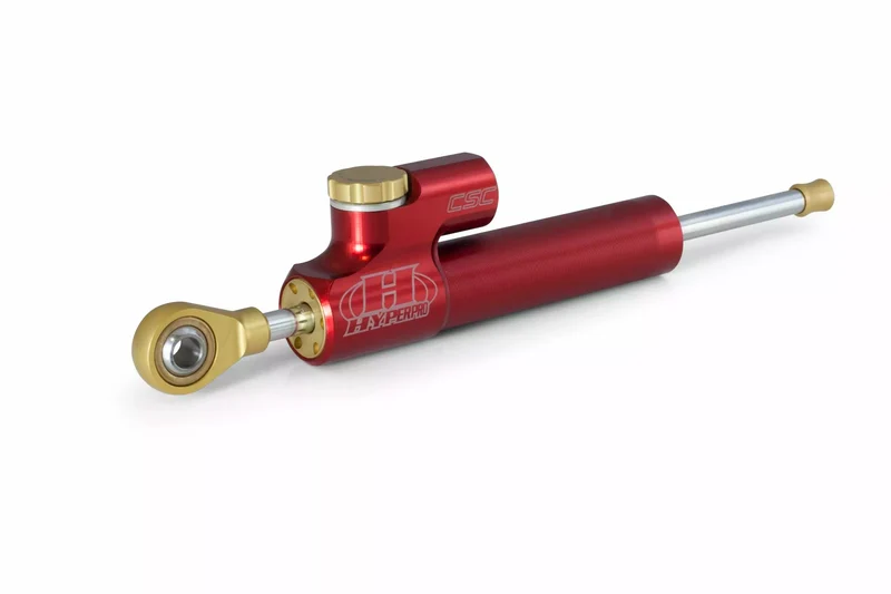 HYPERPRO STEER DAMPER 75MM RSC MAD RED DS-075R-NP1