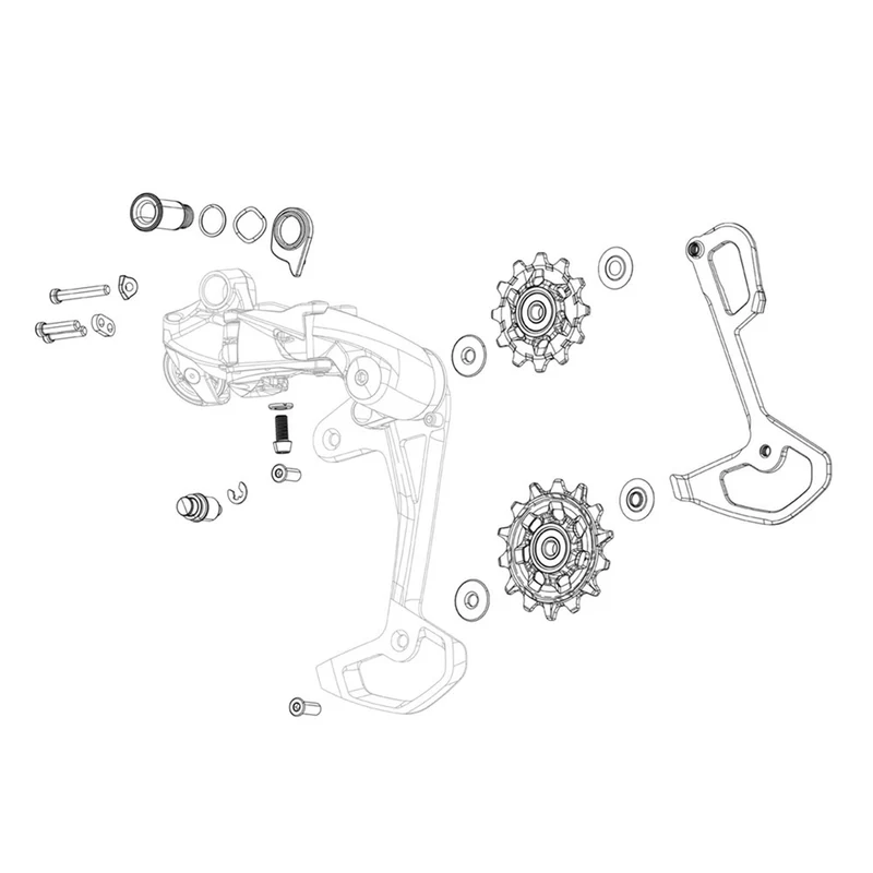 Red AXS XPLR E1 Rear Derailleur Outer Link Kit