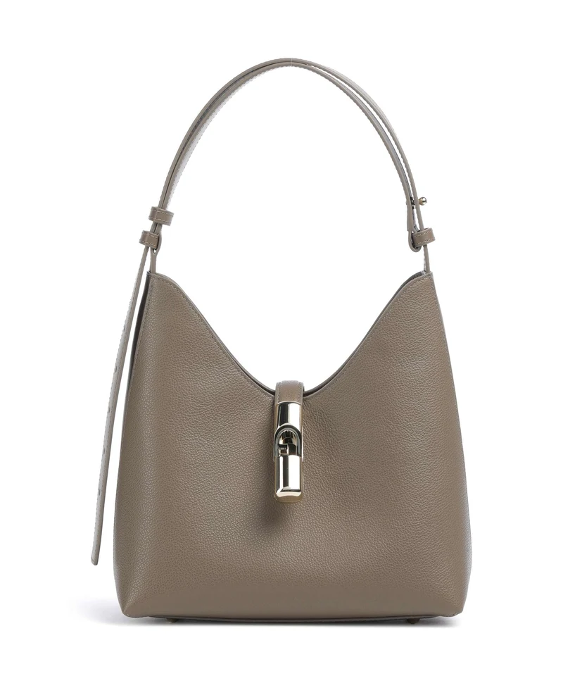 Furla Goccia S Axelremsväska muddy gray