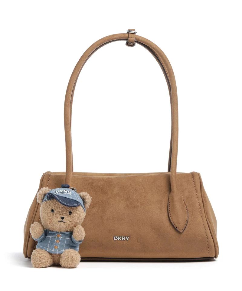 DKNY Amelie Medium Axelremsväska almond