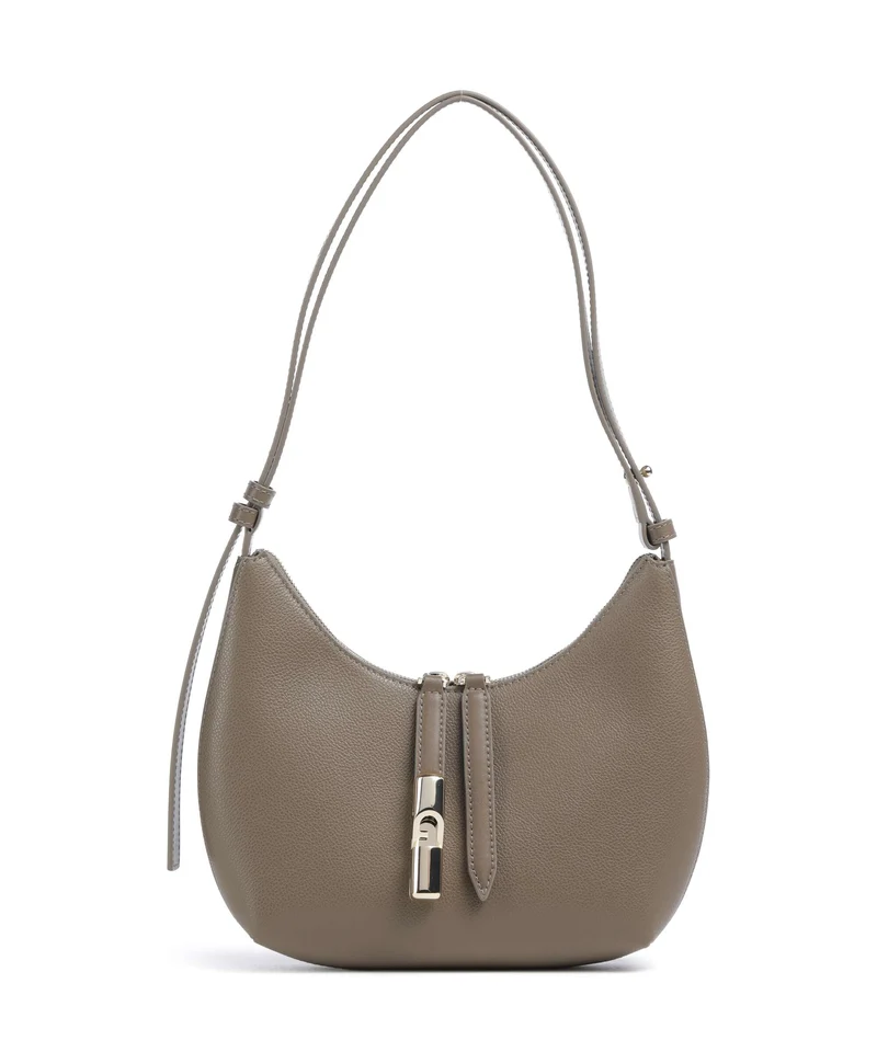 Furla Goccia S Axelremsväska muddy gray