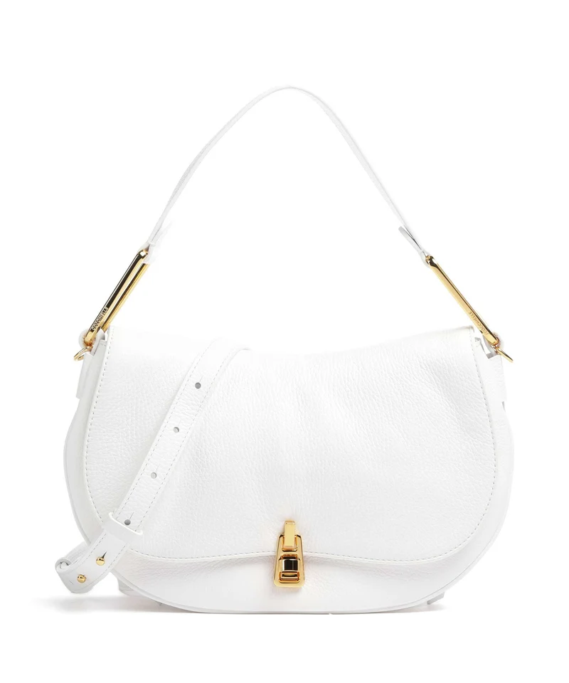 Coccinelle Magie Soft Axelremsväska brillant white