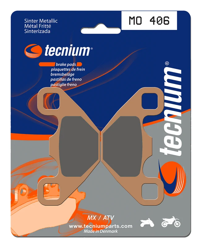TECNIUM MX/ATV Sintered Metal Brake pads - MO406 1022905