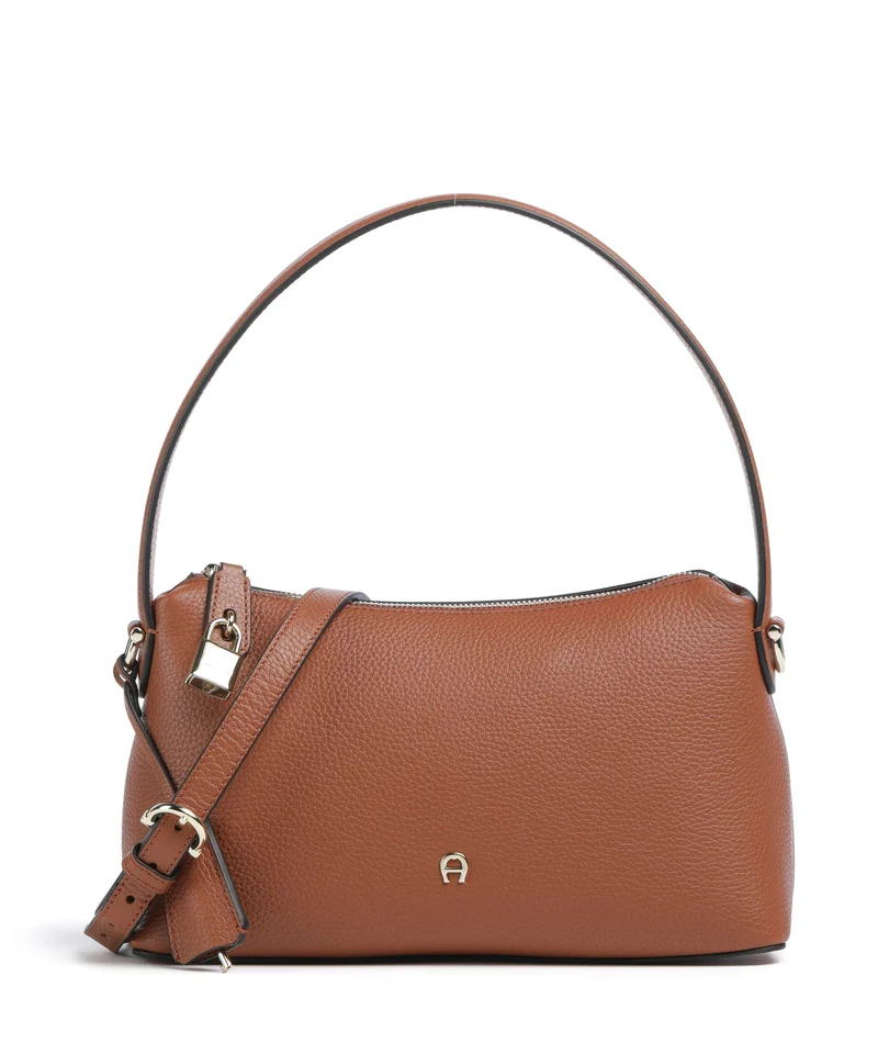 Aigner Delia S Axelremsväska cognac brown