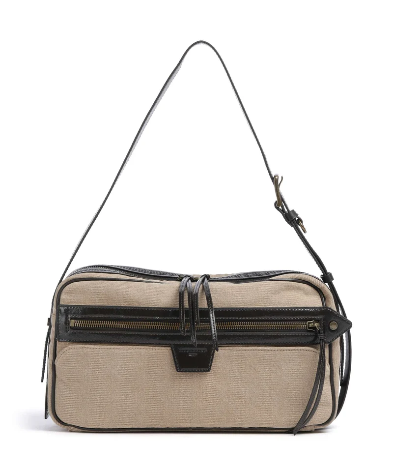 Liebeskind Juno Denim M Axelremsväska beige