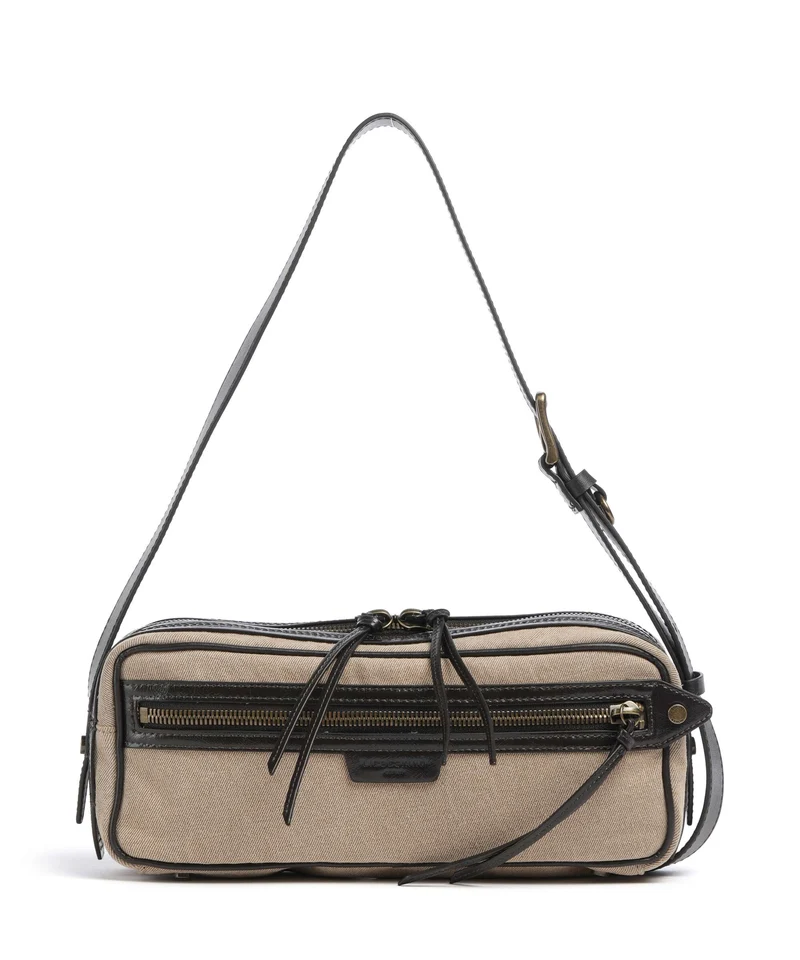 Liebeskind Juno Denim S Axelremsväska beige