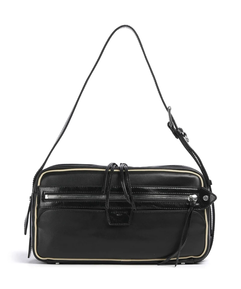Liebeskind Juno Recycled Soft Calf M Axelremsväska black