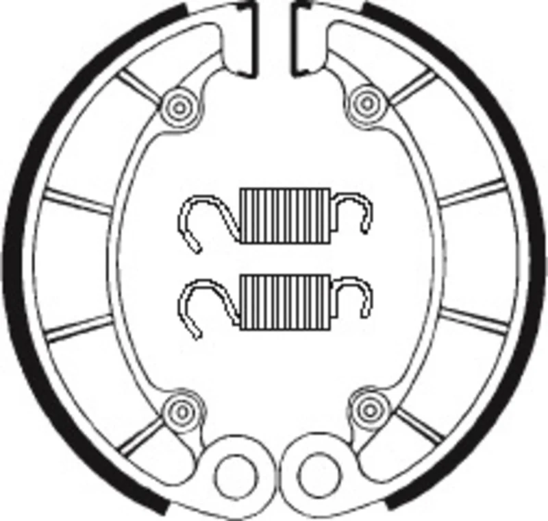 TECNIUM Street/ATV Organic Brake shoes - BA046 1022231