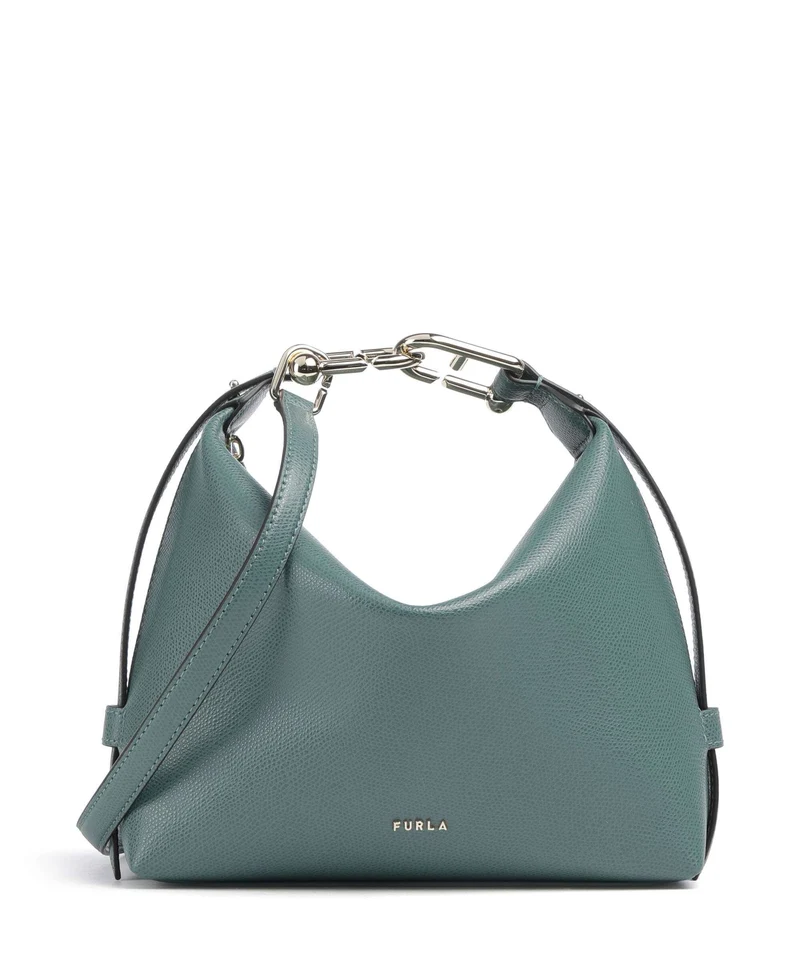 Furla Tonie Mini Axelremsväska edera green