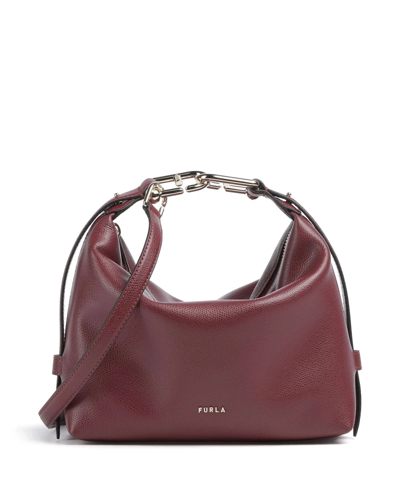 Furla Tonie Mini Axelremsväska red apple
